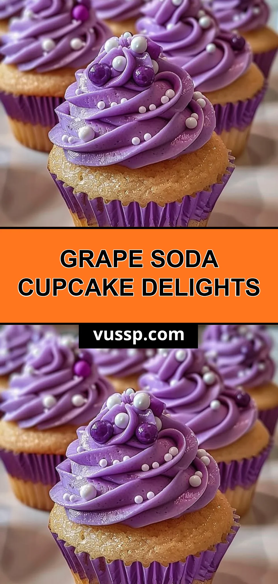 Grape Soda Cupcake Delights