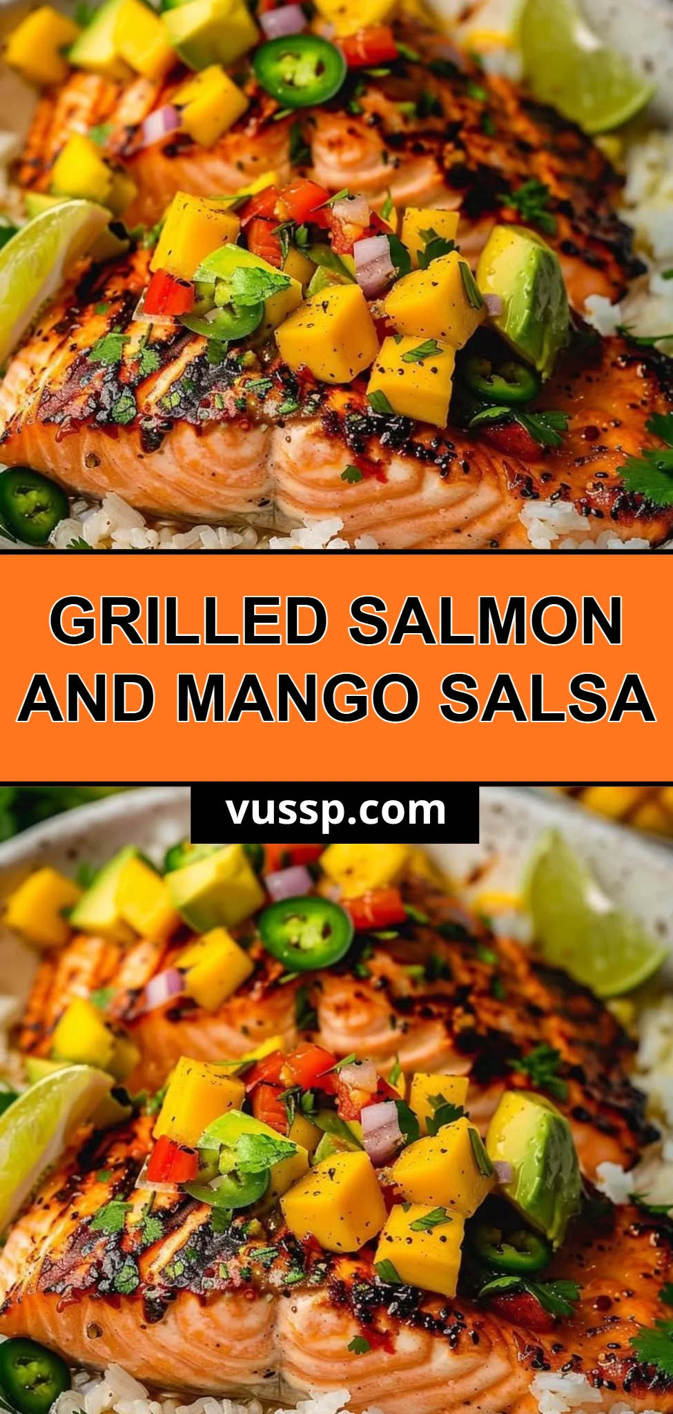 Grilled Salmon and Mango Salsa