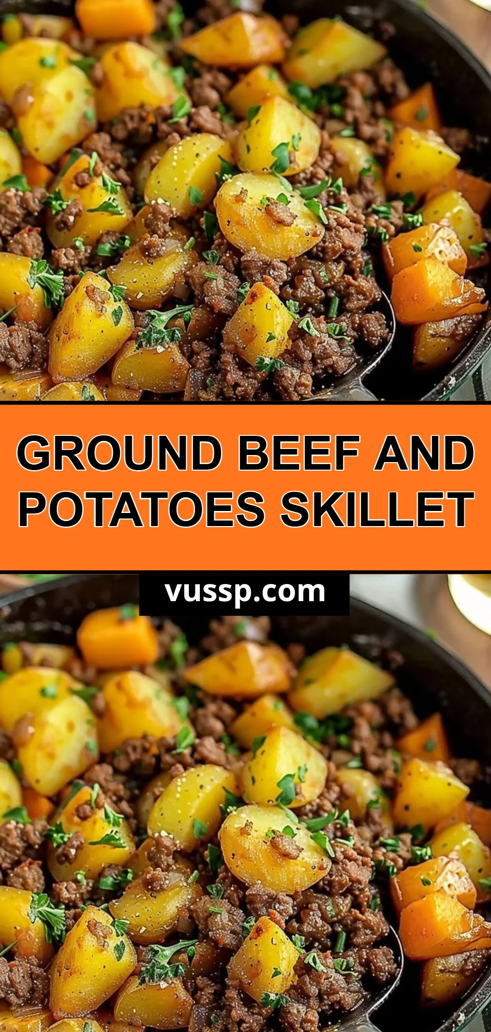 Ground Beef and Potatoes Skillet