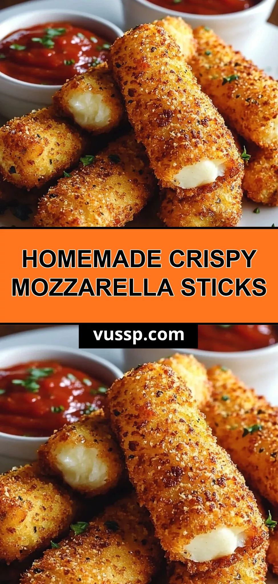 Homemade Crispy Mozzarella Sticks