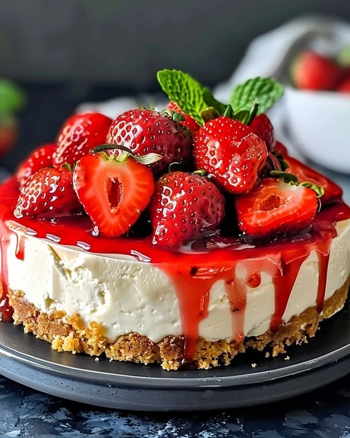 Homemade Strawberry Cheesecake Topping