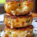 Delicious cheesy mashed potato puffs baked to golden perfection