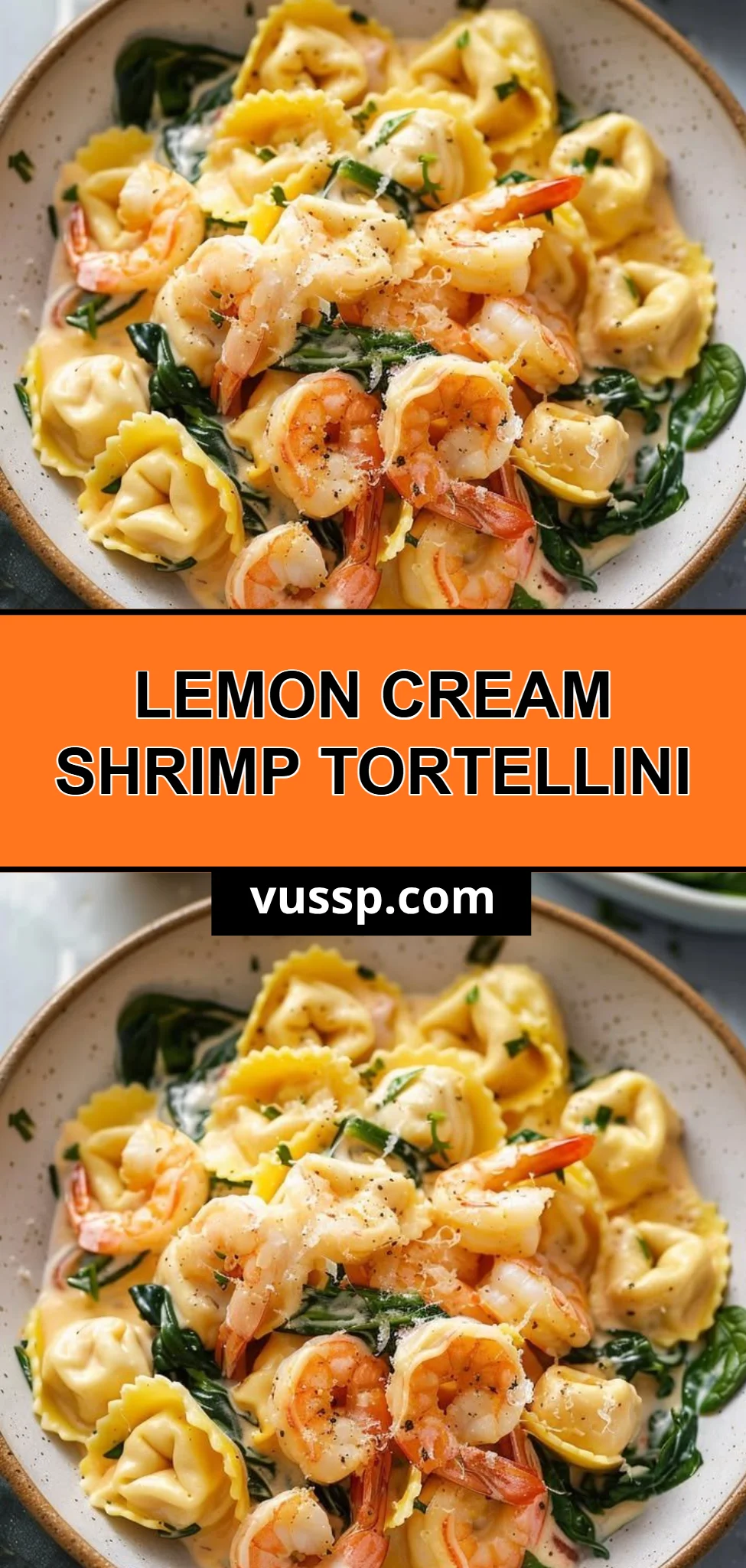 Lemon Cream Shrimp Tortellini