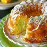 Delicious Lemon Lime Cake with zesty frosting and garnished with lemon slices