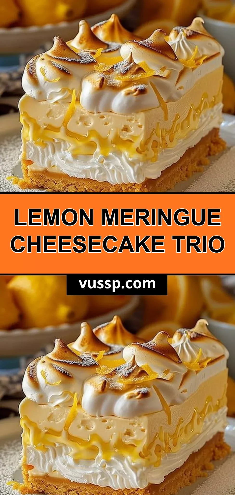 Lemon Meringue Cheesecake Trio