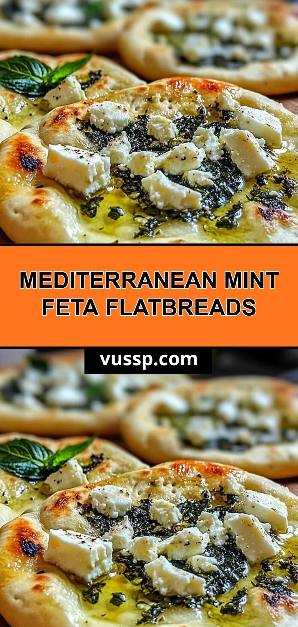 Mediterranean Mint Feta Flatbreads