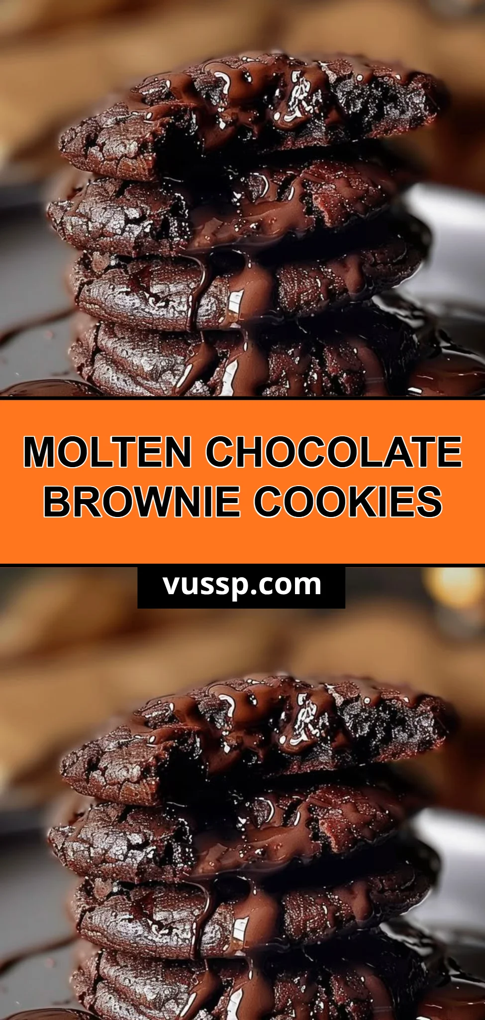Molten Chocolate Brownie Cookies
