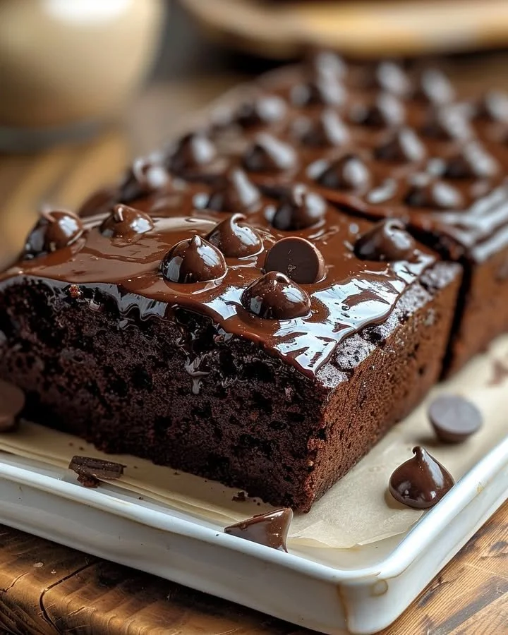 Molten Fudge Brownie Bread