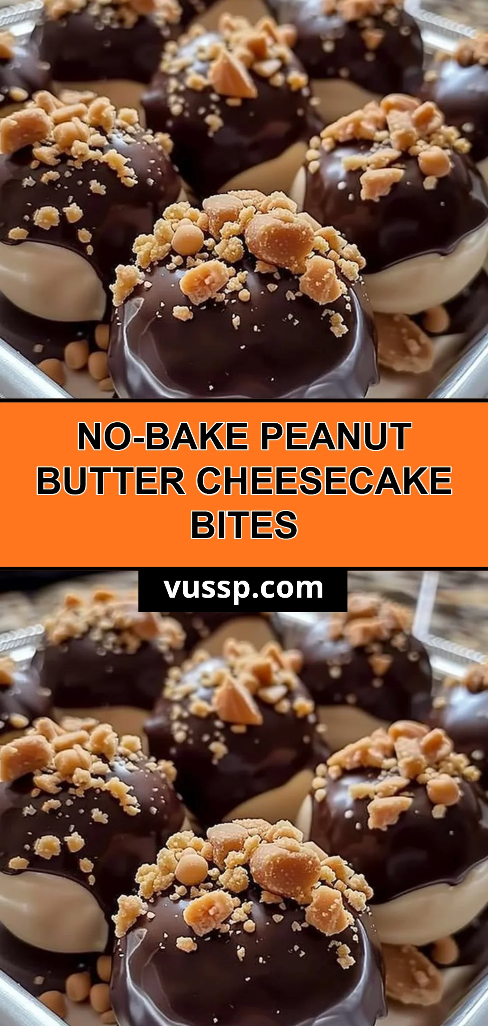 No-Bake Peanut Butter Cheesecake Bites