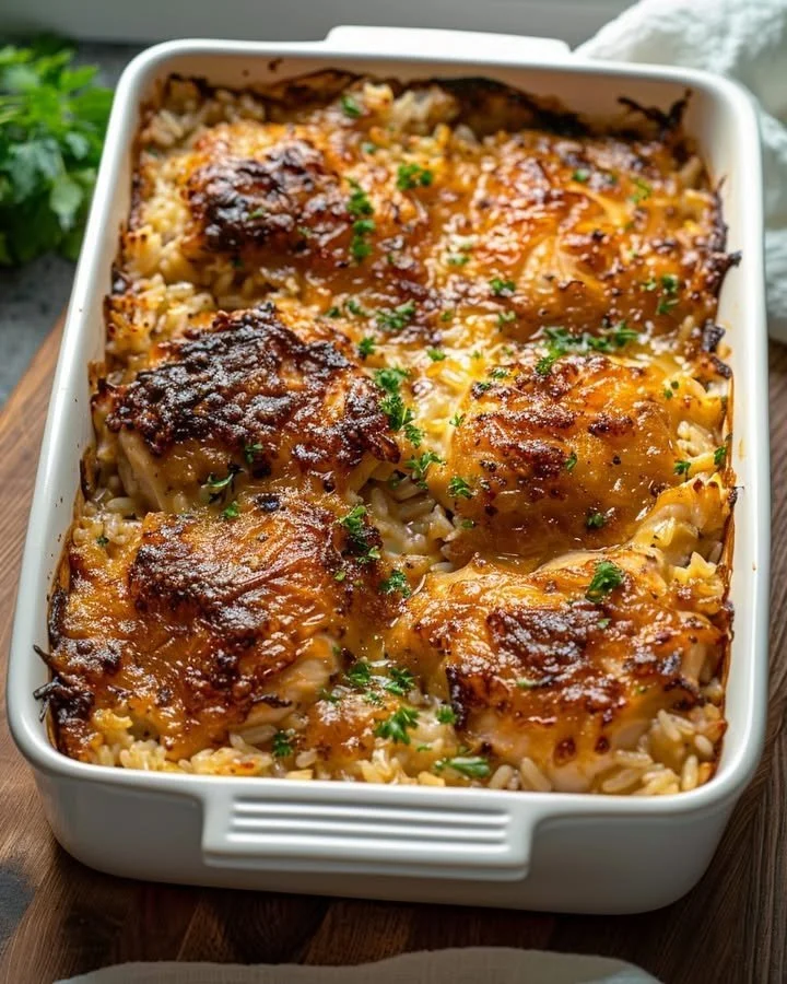 No-Peek Chicken and Rice Bake