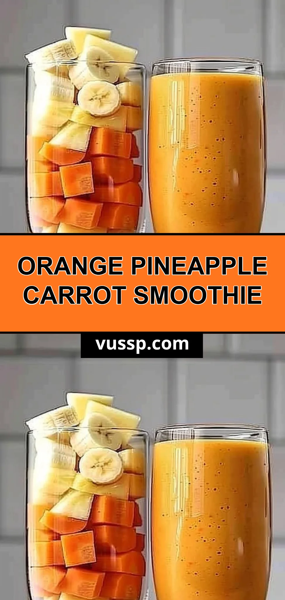 Orange Pineapple Carrot Smoothie