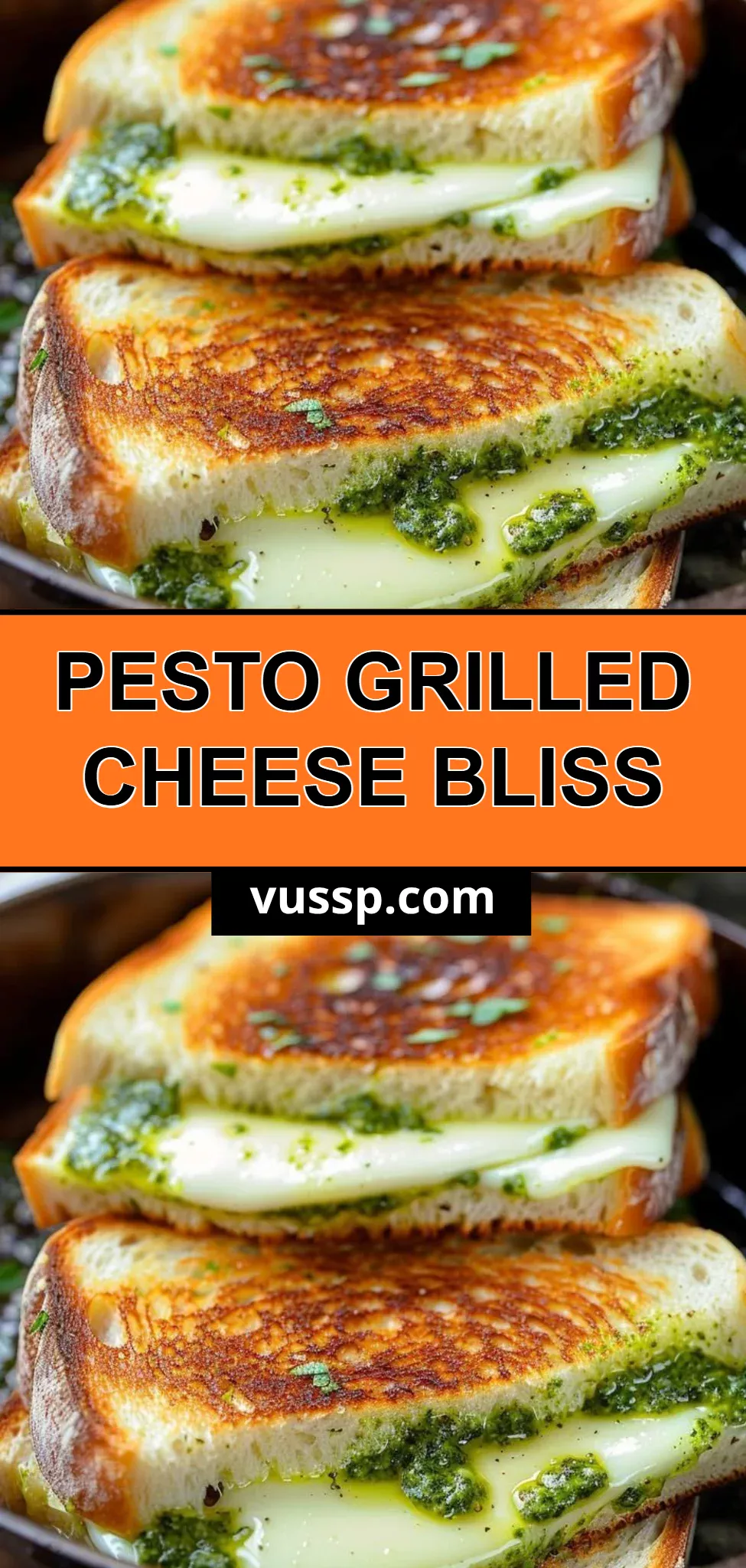Pesto Grilled Cheese Bliss