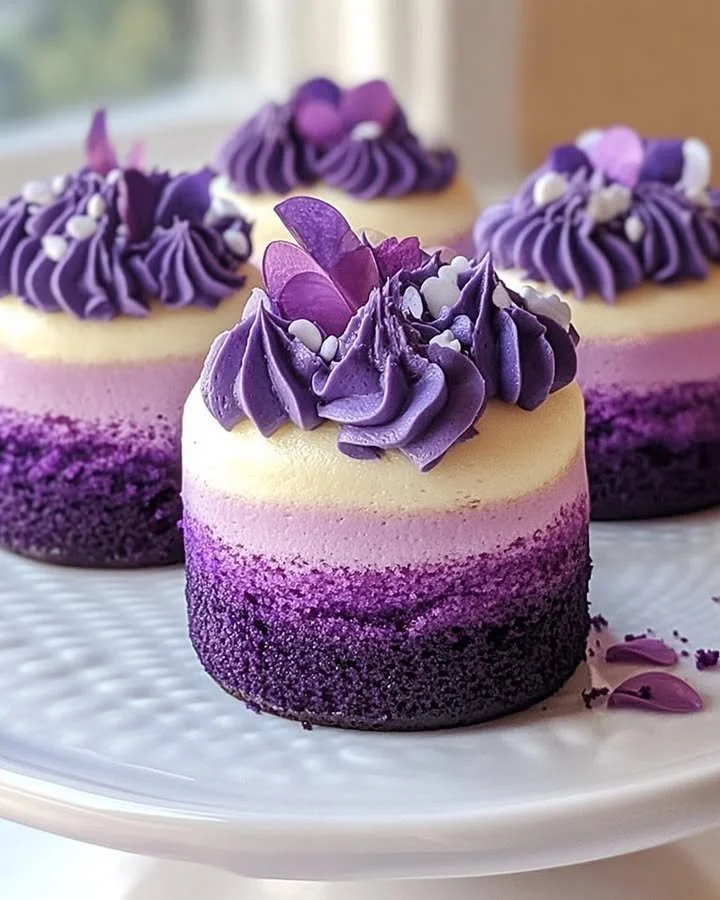 Purple Ombre Mini Cake Delights