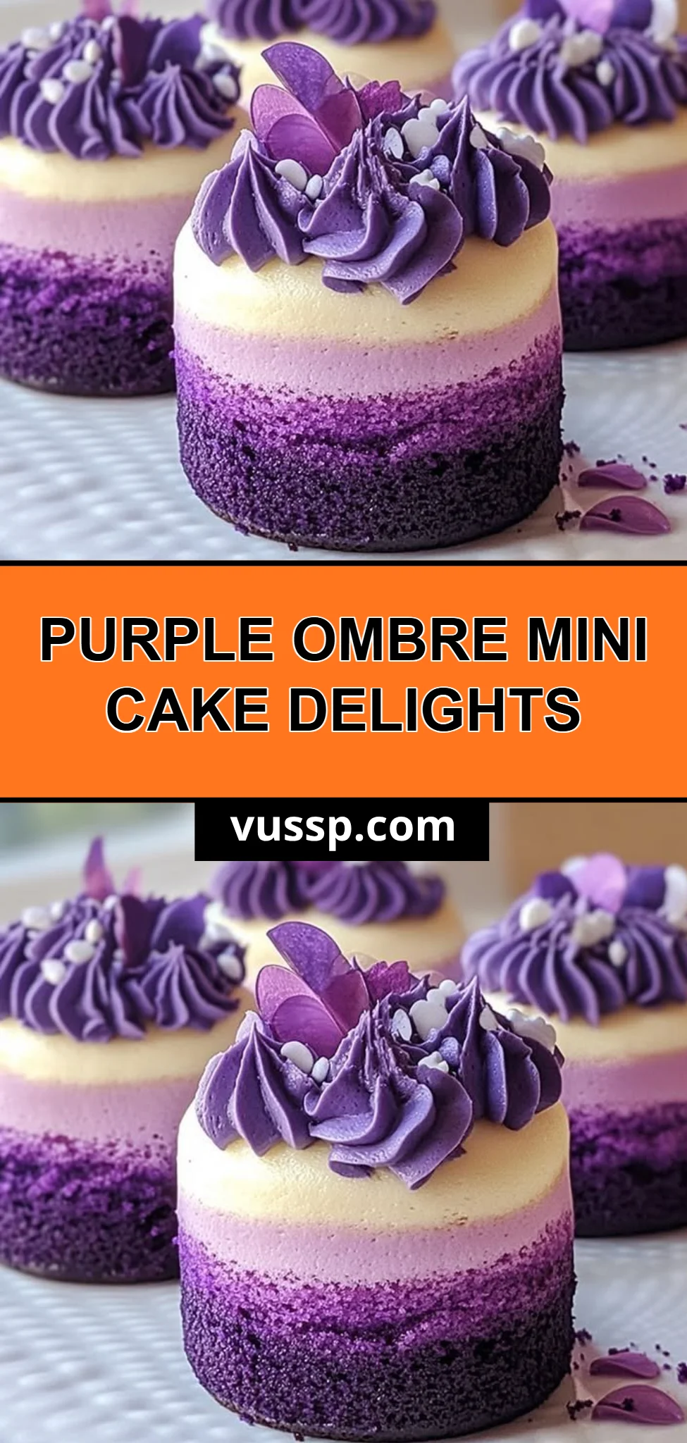 Purple Ombre Mini Cake Delights