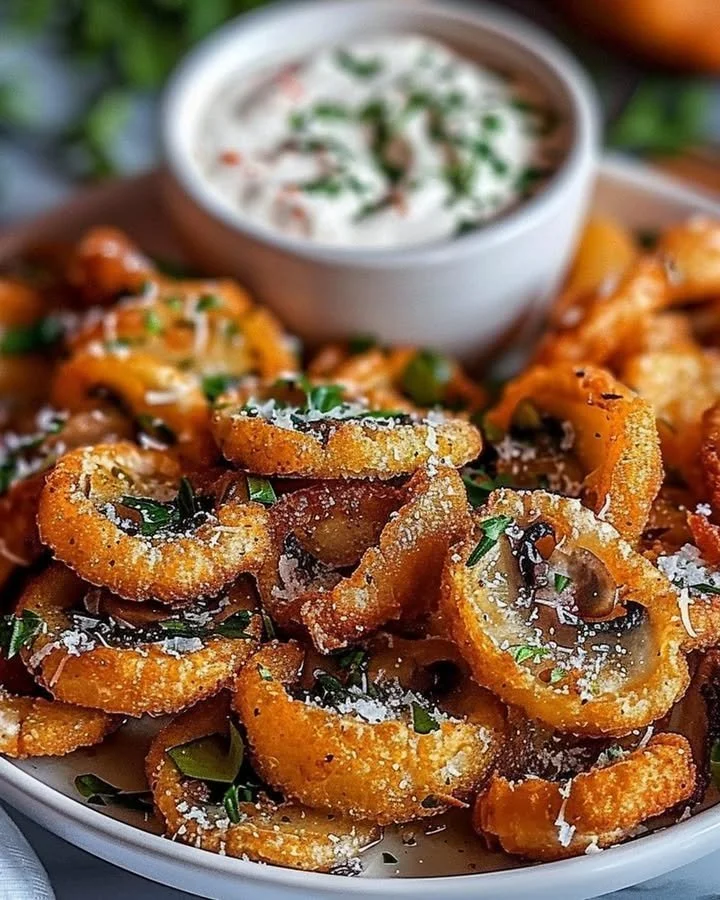 Ranch Fried Sliced Mushrooms