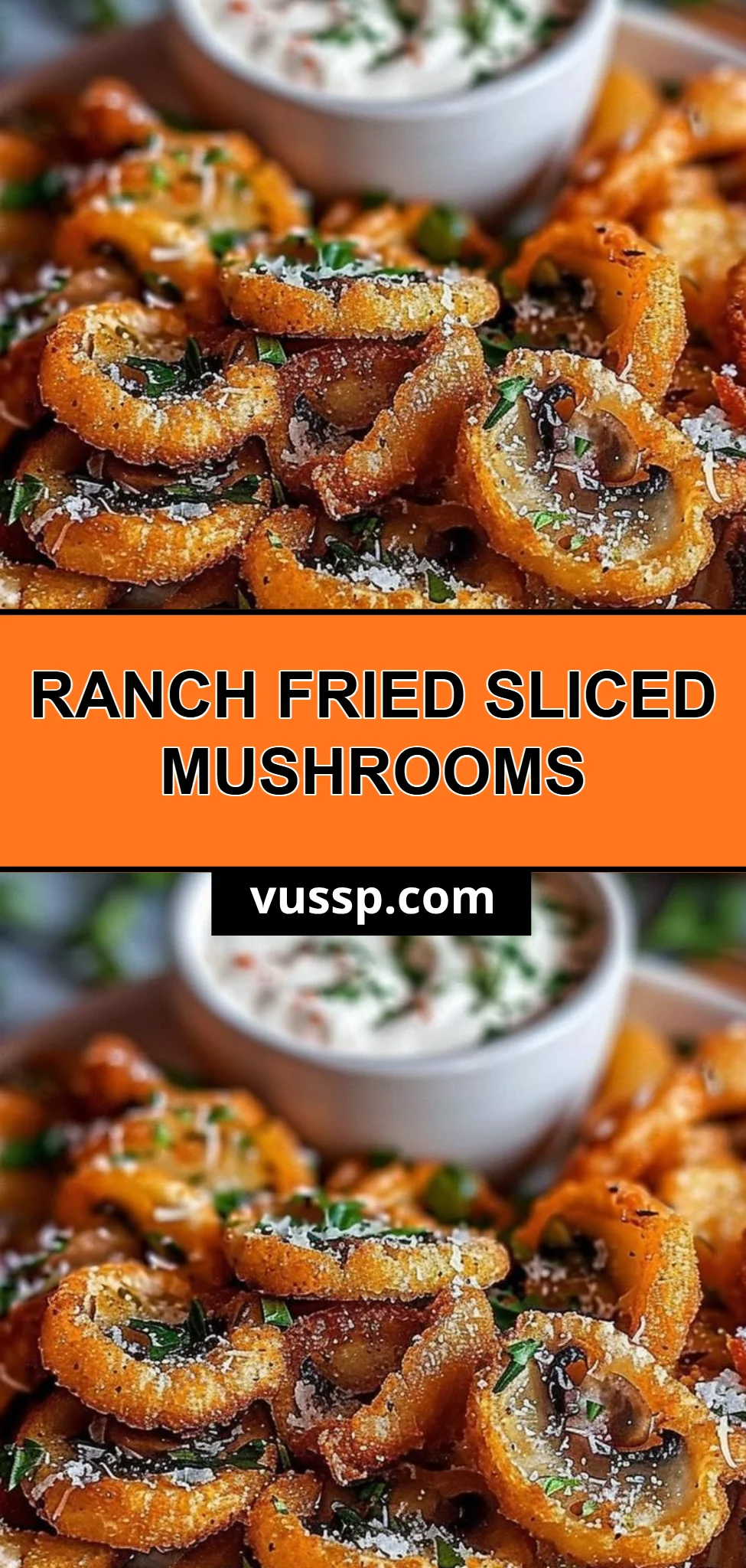 Ranch Fried Sliced Mushrooms