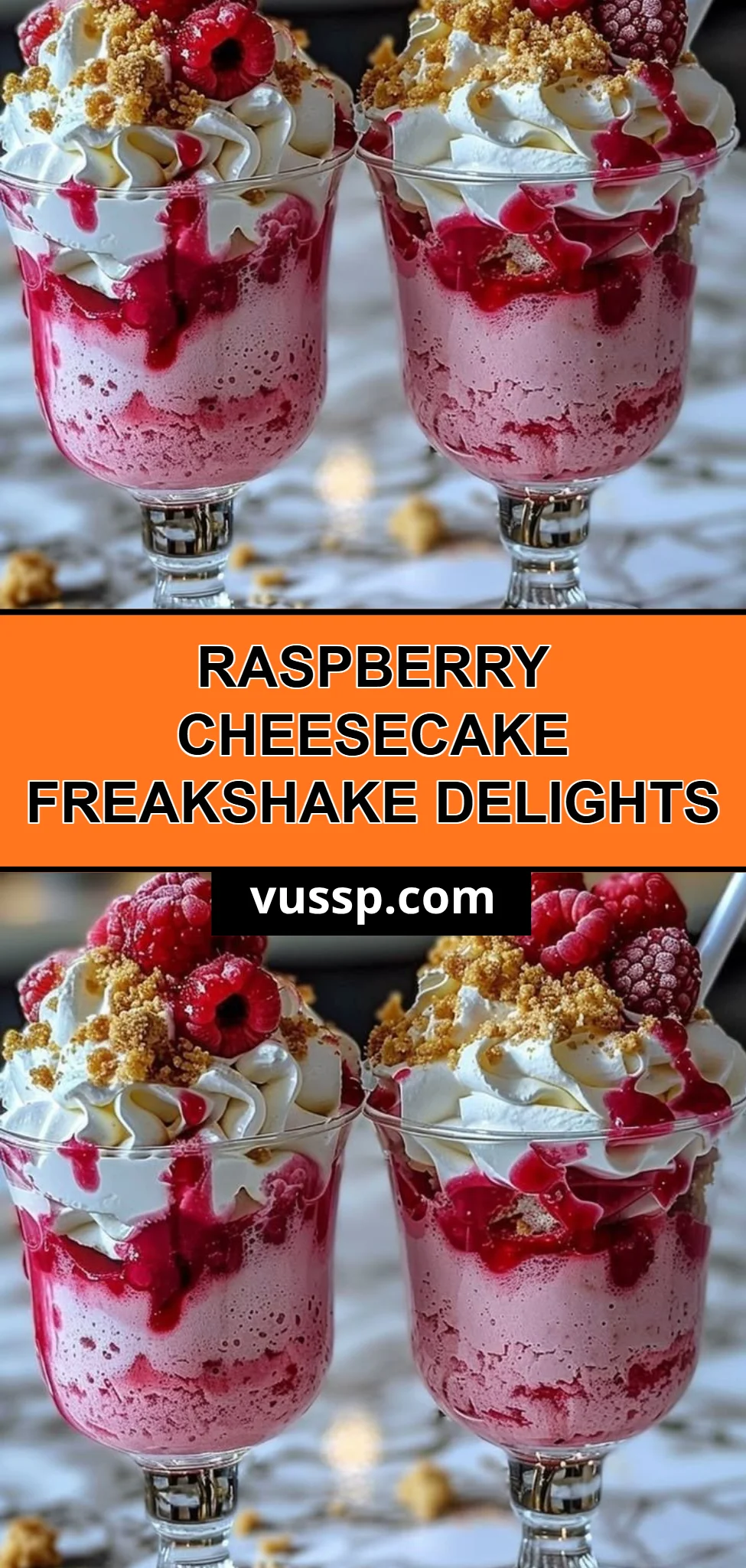 Raspberry Cheesecake Freakshake Delights