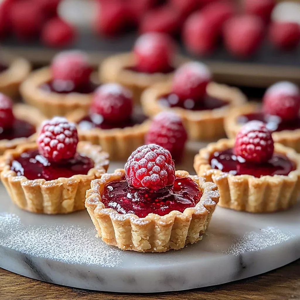 Raspberry Jam Shortbread Tartlets