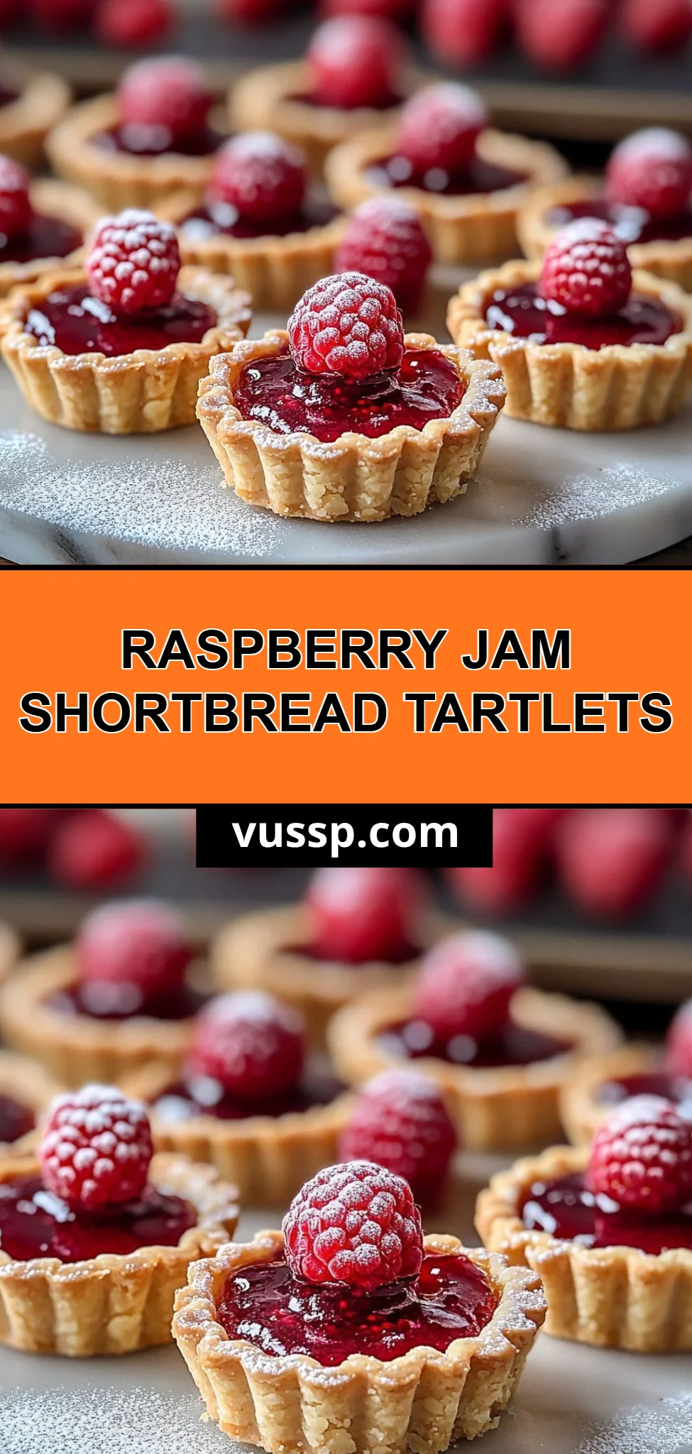 Raspberry Jam Shortbread Tartlets