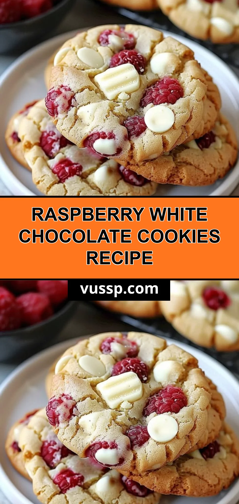 Raspberry White Chocolate Cookies Recipe