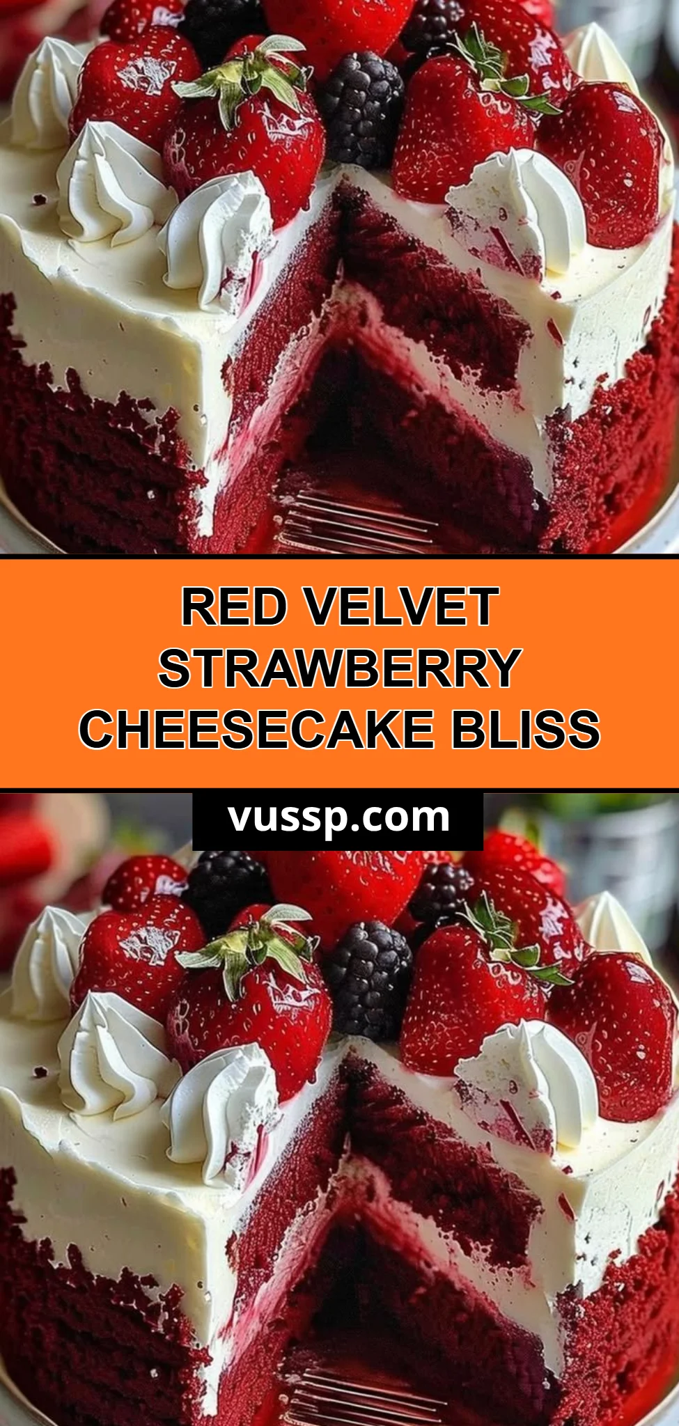 Red Velvet Strawberry Cheesecake Bliss