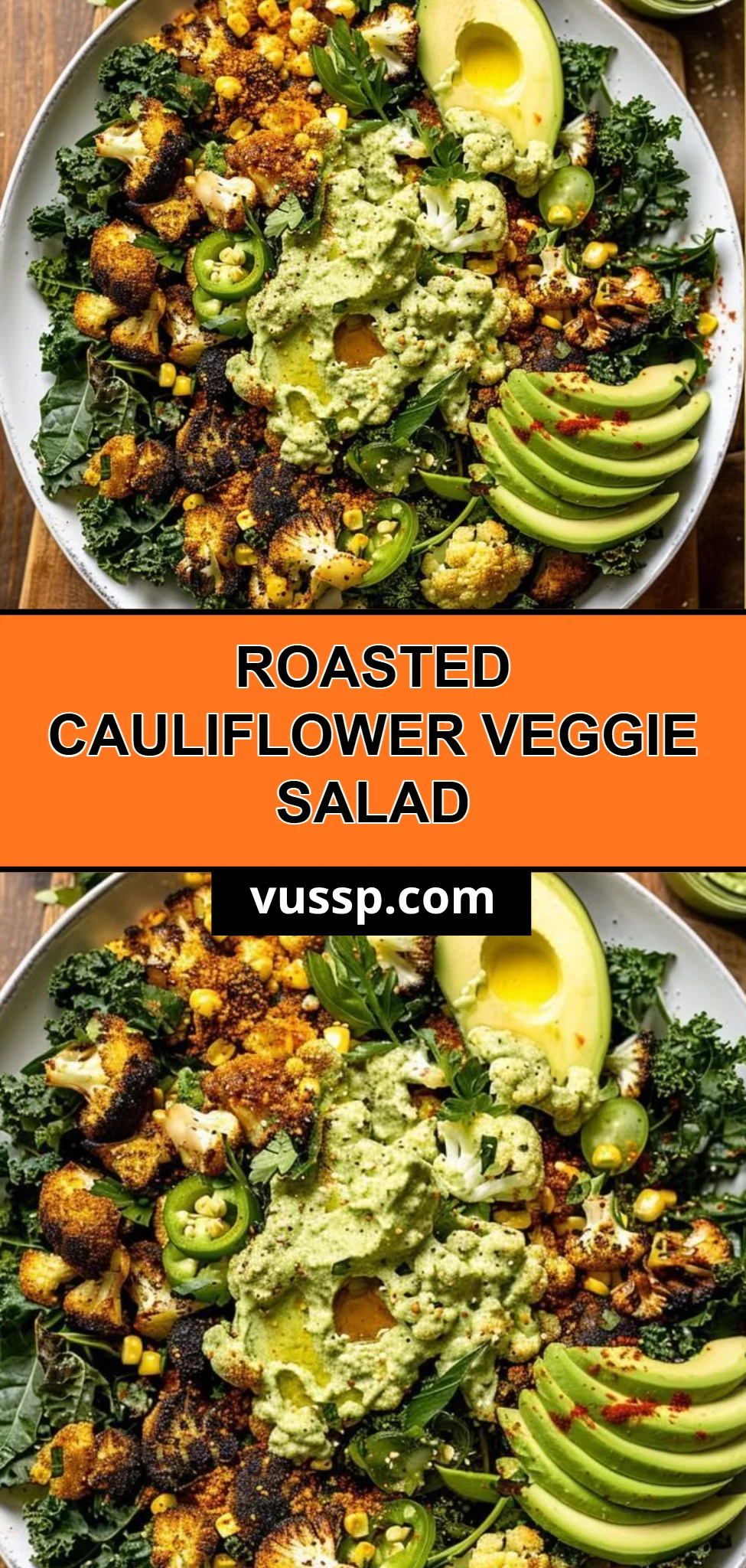 Roasted Cauliflower Veggie Salad