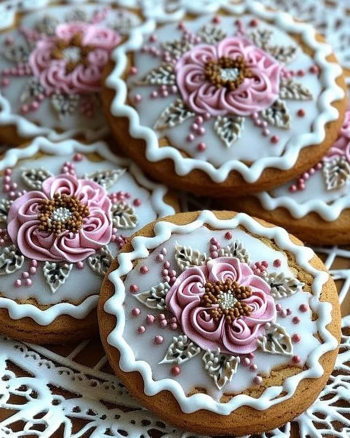 Royal Icing Gingerbread Cookies