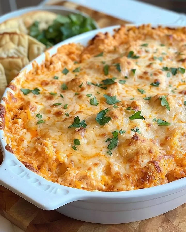 Spicy Creamy Buffalo Chicken Dip