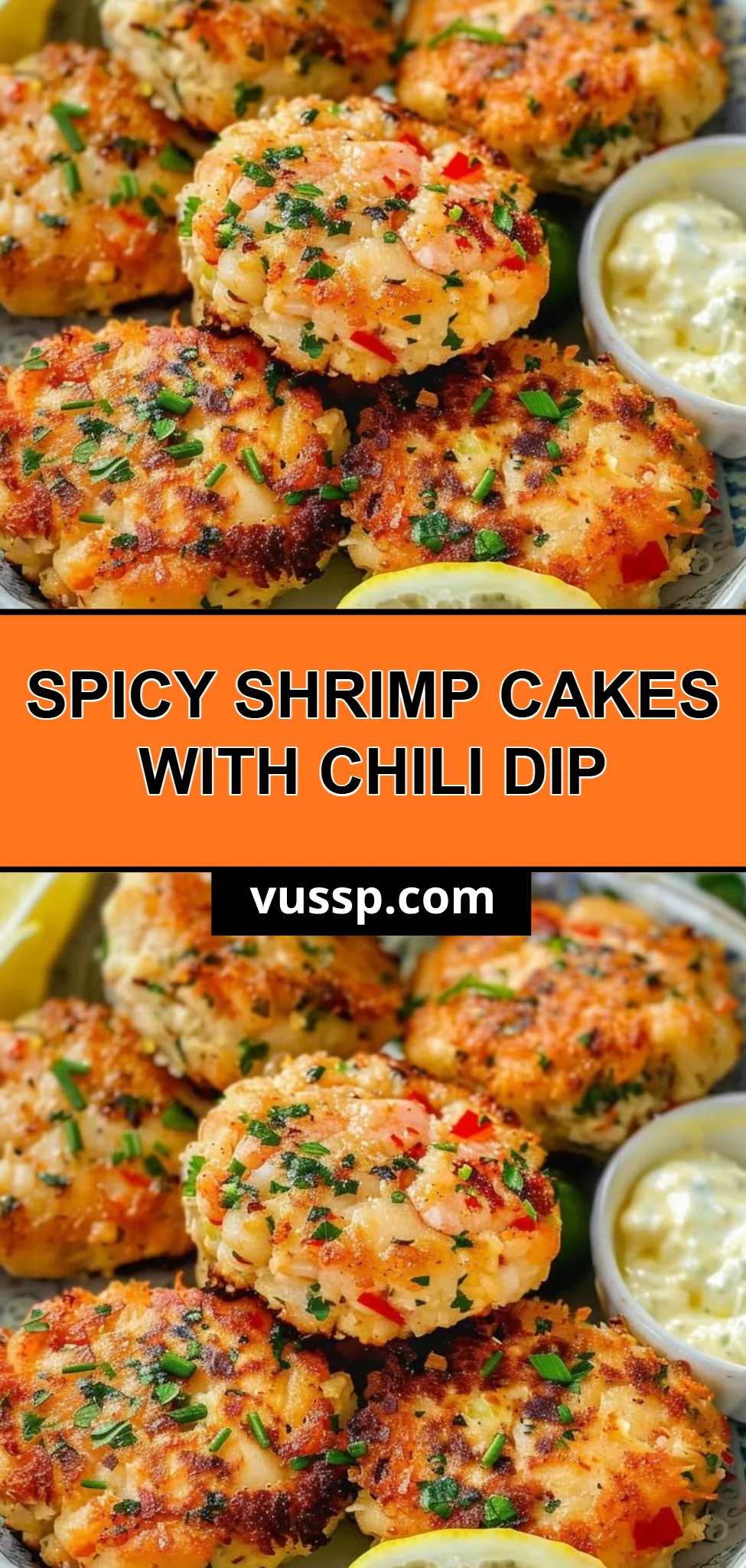 Spicy Shrimp Cakes with Chili Dip
