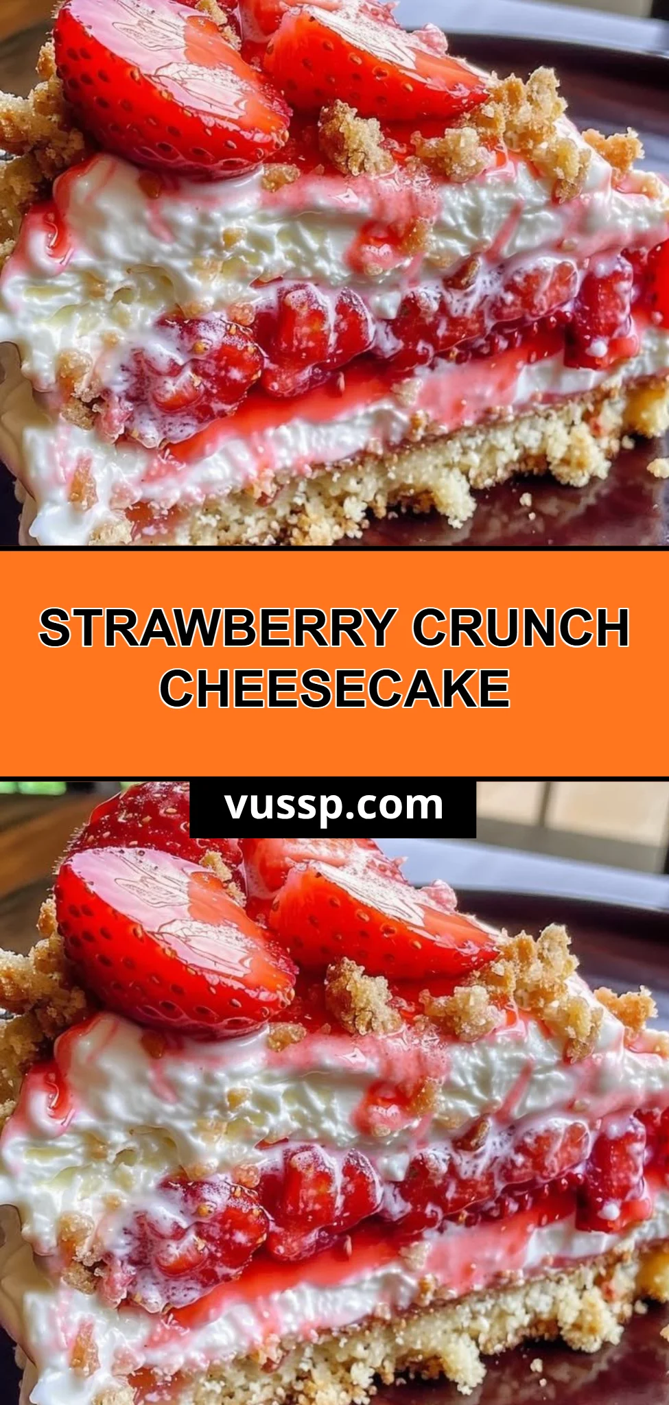 Strawberry Crunch Cheesecake