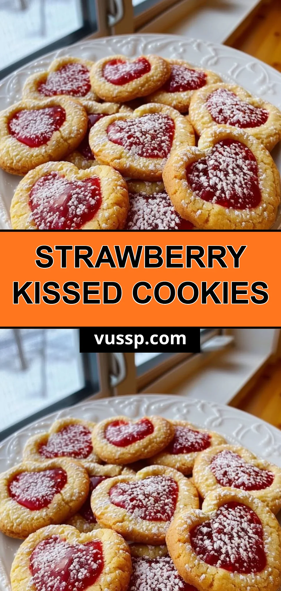Strawberry Kissed Cookies