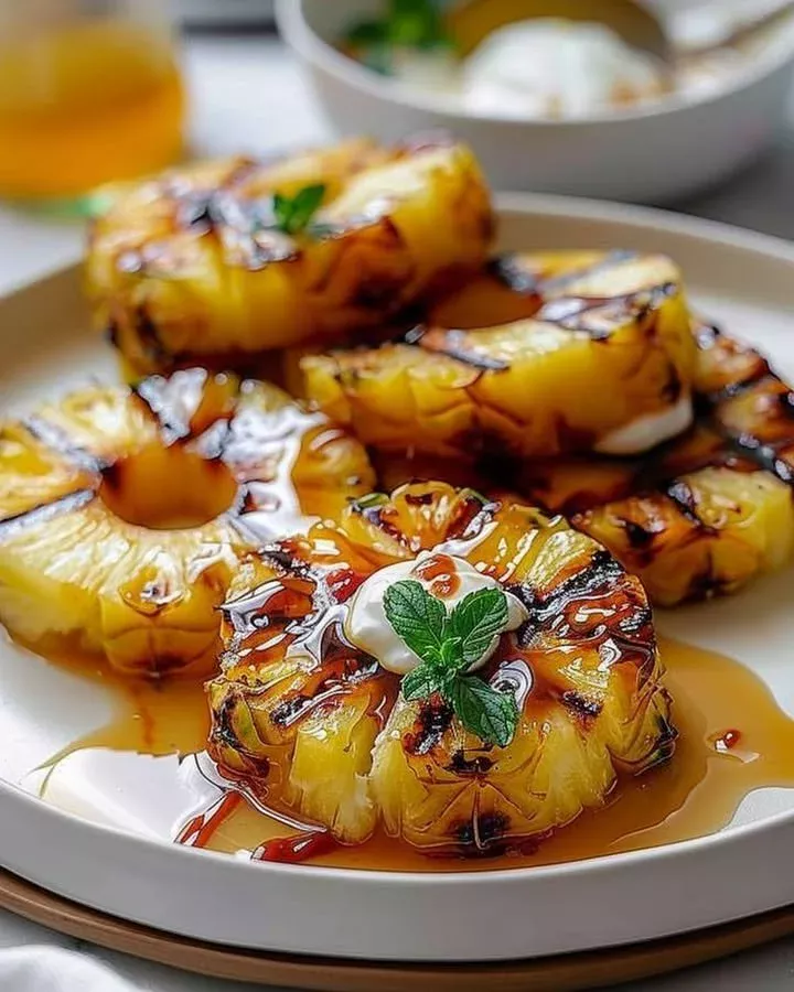 Sweet Grilled Pineapple Skewers