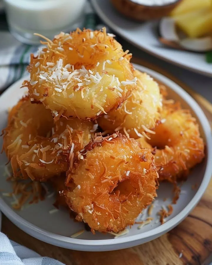 Tropical Coconut Pineapple Fritters