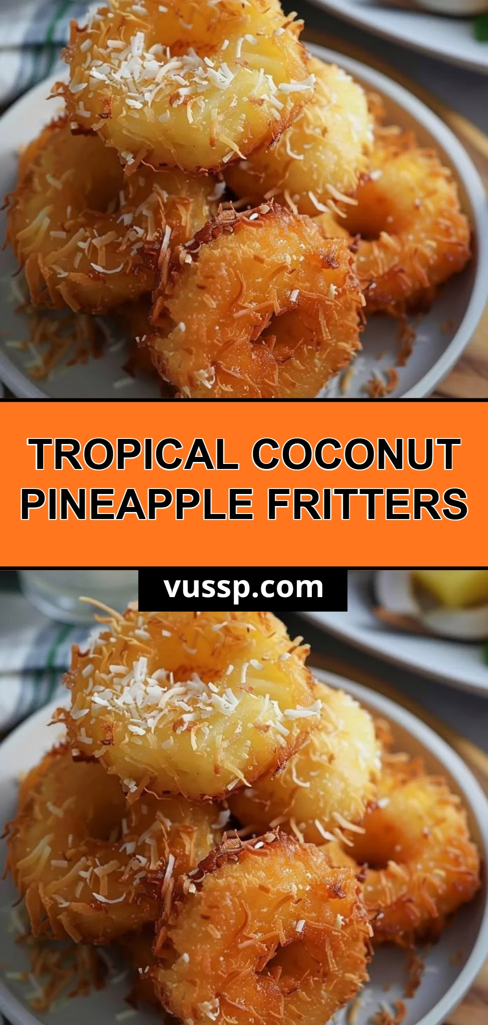 Tropical Coconut Pineapple Fritters