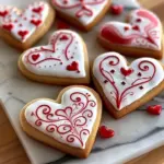 Beautiful Valentine's Day Royal Icing Cookies decorated with love.