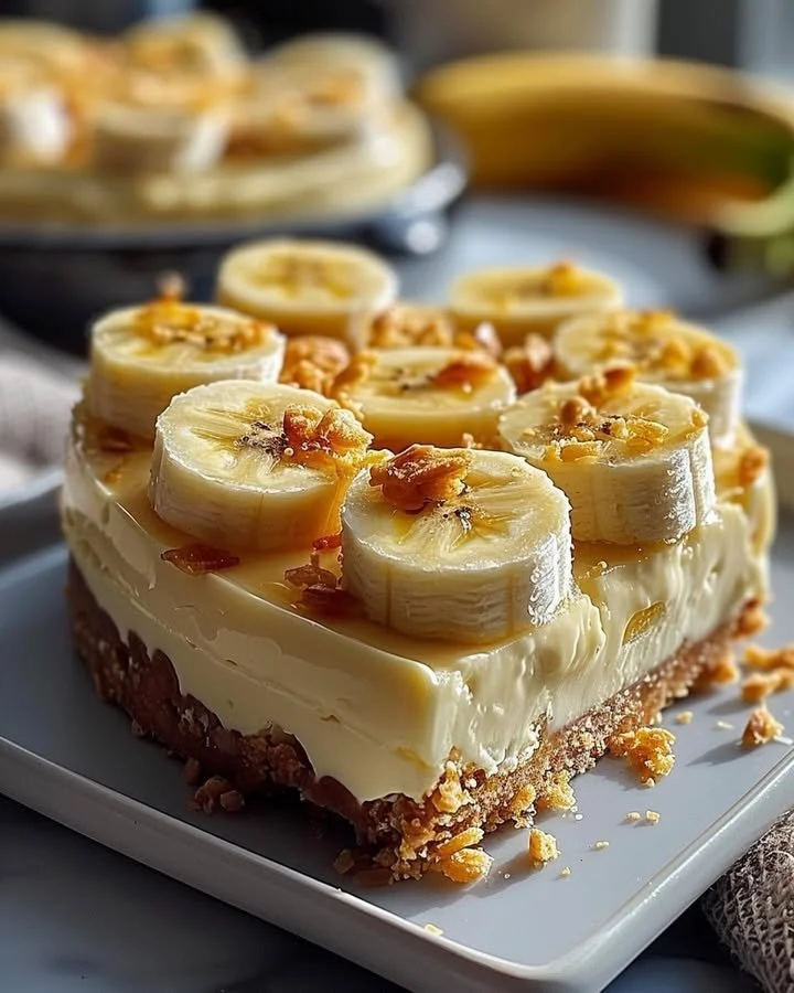 Velvety Banana Cheesecake