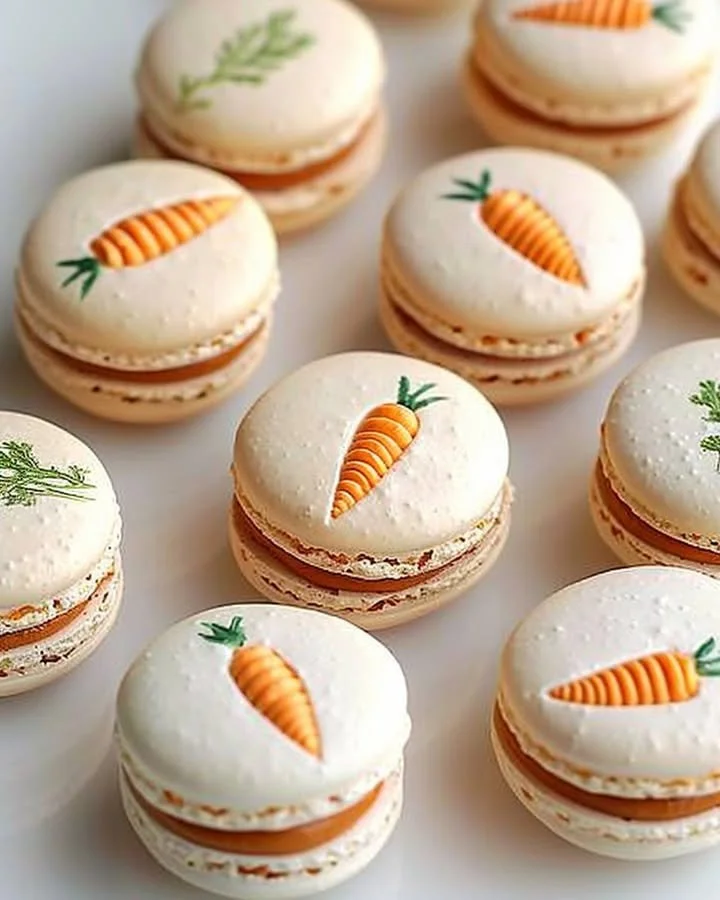 Vibrant Carrot Macaron Delights