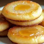 Zesty Lemon Curd Brulee Cookies with a caramelized topping