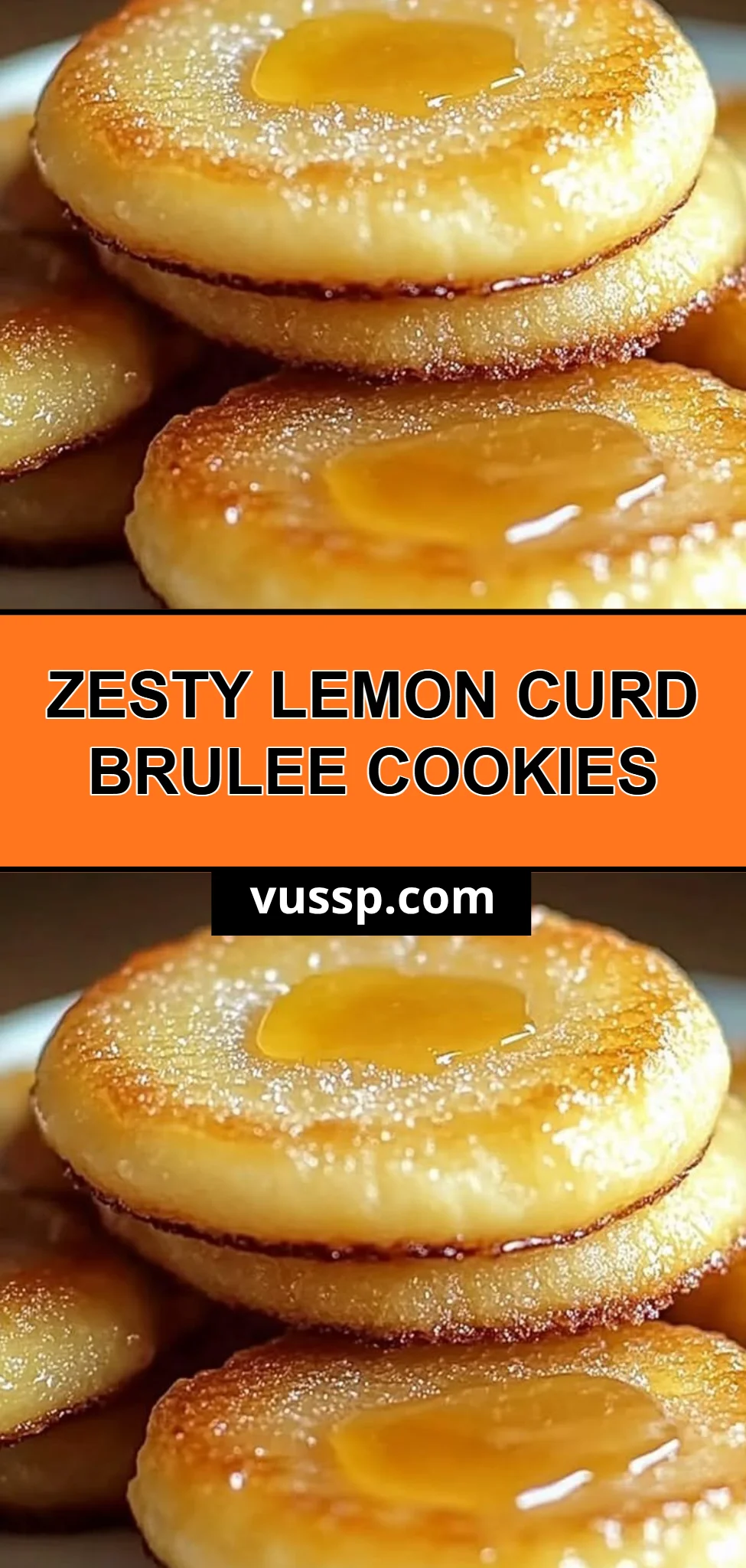 Zesty Lemon Curd Brulee Cookies