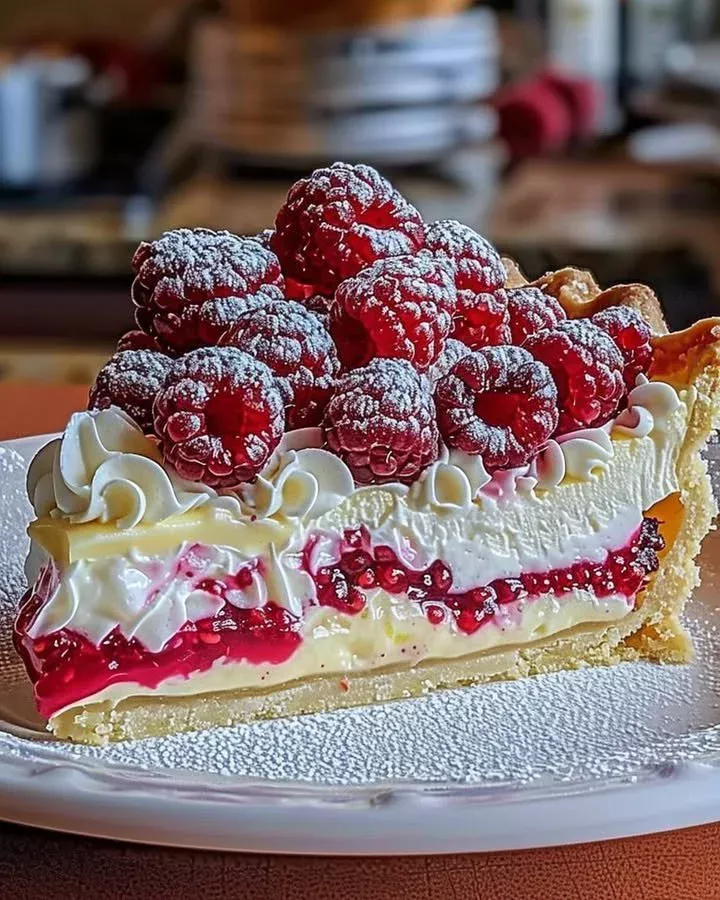 Zesty Lemon-Raspberry Layered Pie