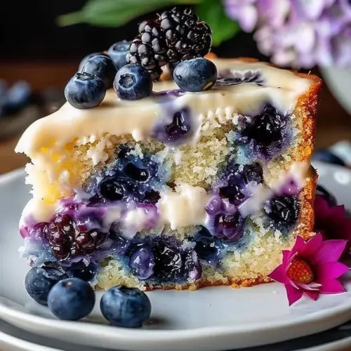 Delicious Blueberry Cream Cheese Pastry served with coffee