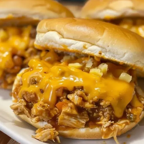 Delicious Cajun Spiced Chicken Sloppy Joes served with fresh garnishes